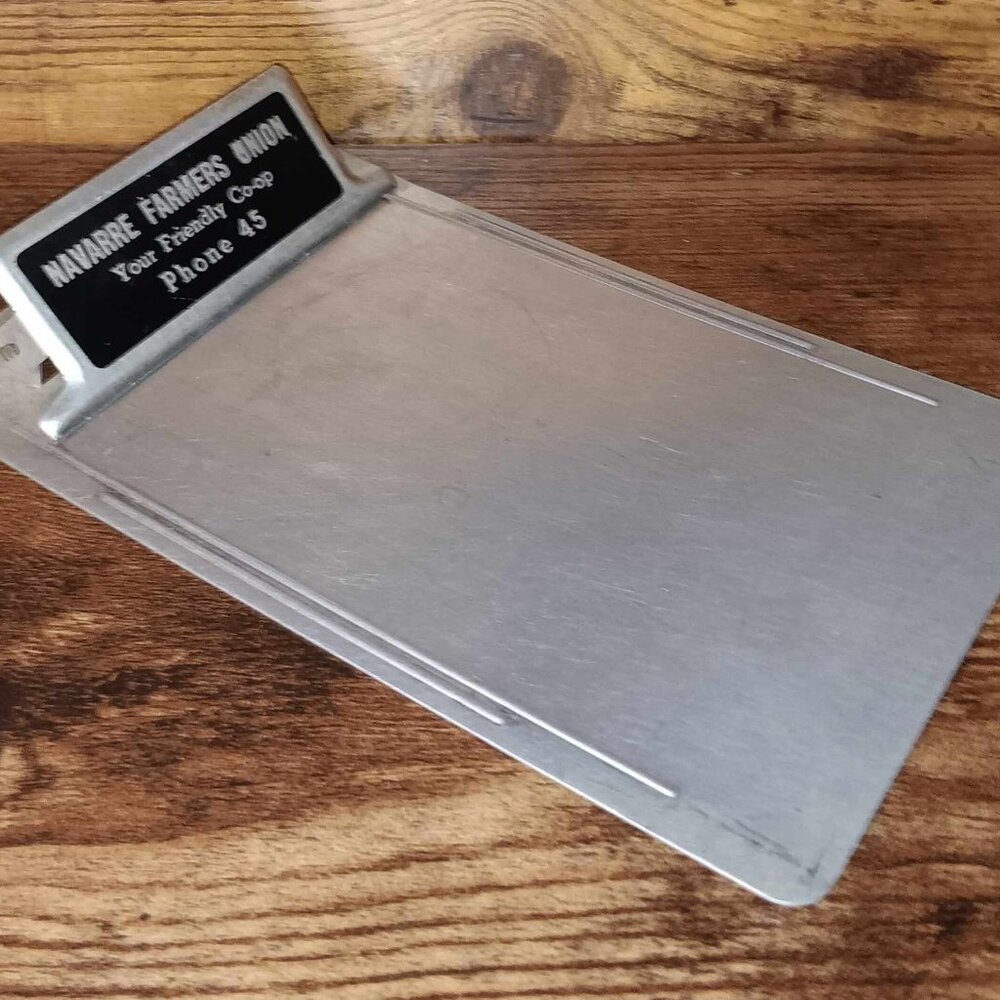 Vintage Navarre Farmers Union Your Friendly Co Op Clipboard